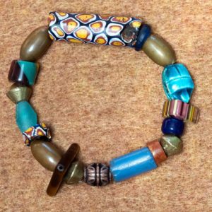 Handmade Bracelet with African Trade Beads