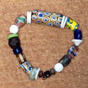 Handmade Bracelet with African Trade Beads-2
