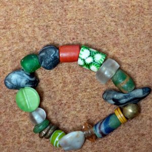 Handmade Bracelet with African Trade Beads-5