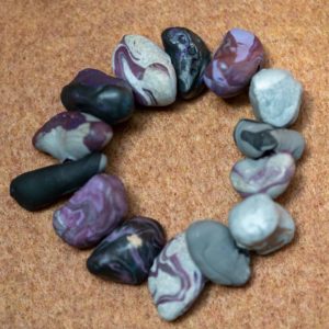 Handmade Bracelet with Hand-rolled Clay